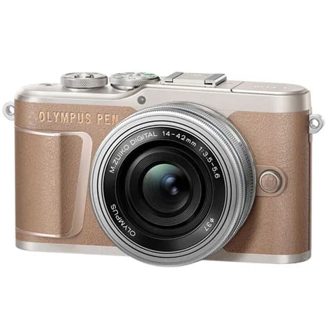 OLYMPUS PEN E-PL10 EZダブルズームキット ブラウン