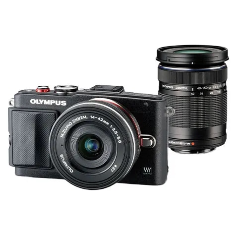 OLYMPUS PEN Lite E-PL6 EZ ダブルズームキット ブラック