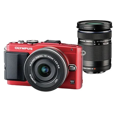 OLYMPUS PEN Lite E-PL6 EZ ダブルズームキット レッド