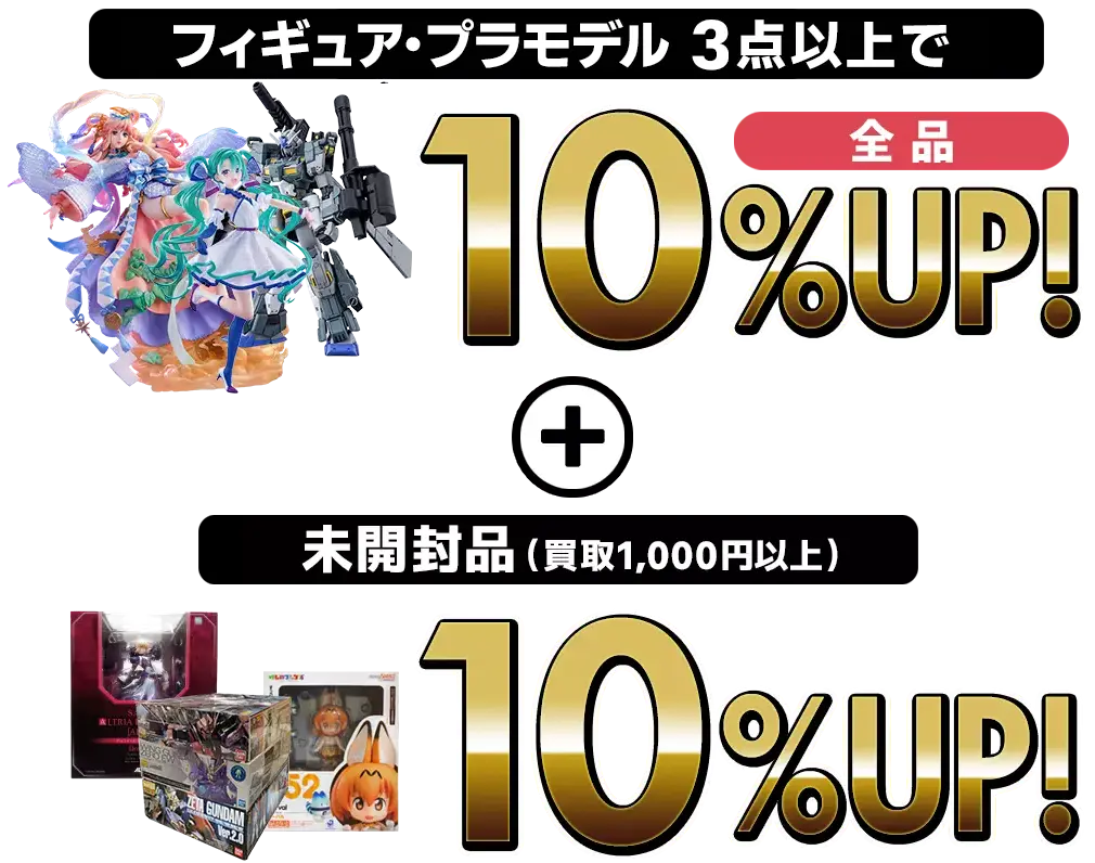 買取金額　最大20％UP!!