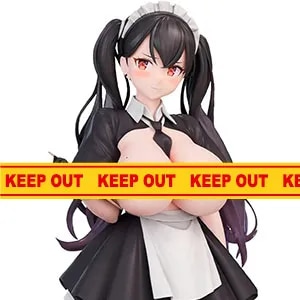 ポップキュン イラスト「高時給メイドカフェ店員さん」脱衣ver. 1/6スケール