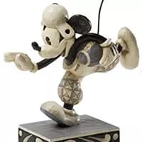 木彫り調フィギュア ミッキーマウス フットボウル Go For The Touch Down ディズニー・トラディション