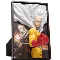 ウェーブ なみなみ 2.5次元ピクチャー ワンパンマン サイタマ 約176mm PVC製 フィギュア付 ABS製 フォトスタンド