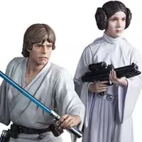 ARTFX+ スター・ウォーズ ルーク・スカイウォーカー&レイア姫 1/10スケール PVC製 塗装済み簡易組立フィギュア