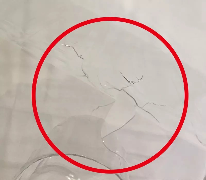 ブリスターケース破損