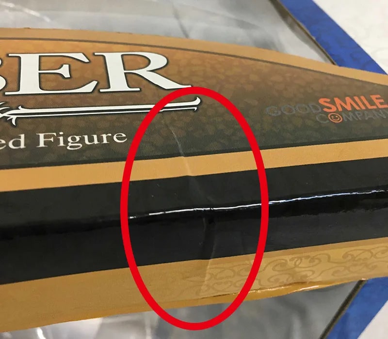 箱に傷やダメージ