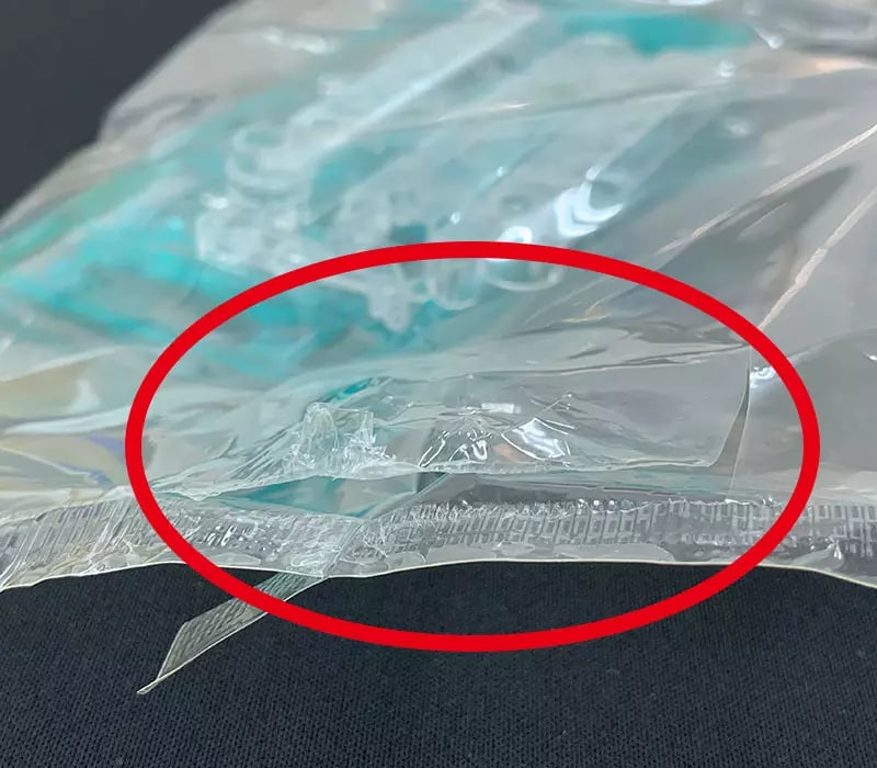 ランナー袋の破れ・開封