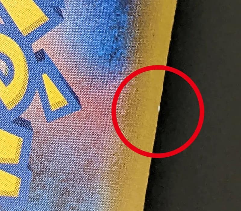 初期傷・断裁ムラ