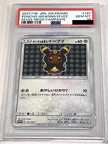 ポンチョを着たイーブイ(ブラッキー)(開封済)(PSA10)