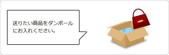優待券を箱を開いた際に一番上になるように入れてお送りください。